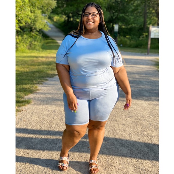 Pants - Plus size biker shorts set Pants - Plus size biker shorts set